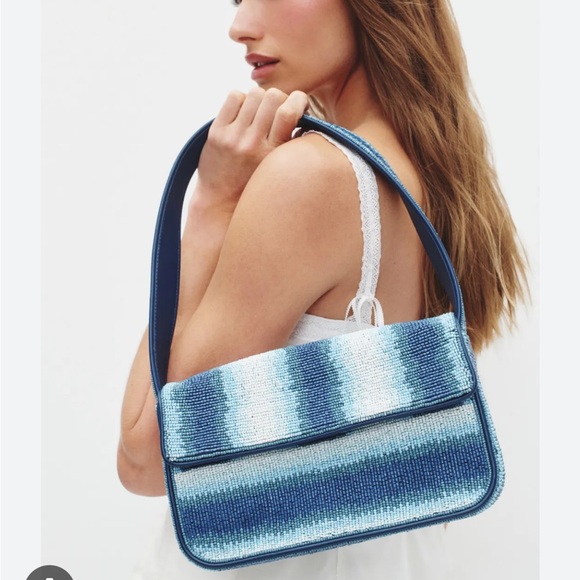 LIKE NEW STAUD Tommy Beaded Bag, Ride the Wave - Picture 2 of 9